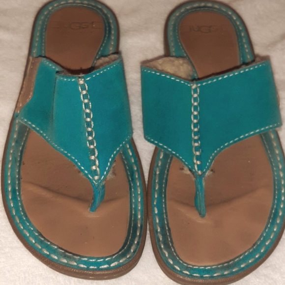 Gorgeous Teal UGG Sandals - Picture 1 of 5